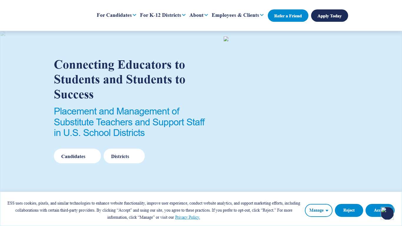 ESS K-12 Education Personnel & Management Solution