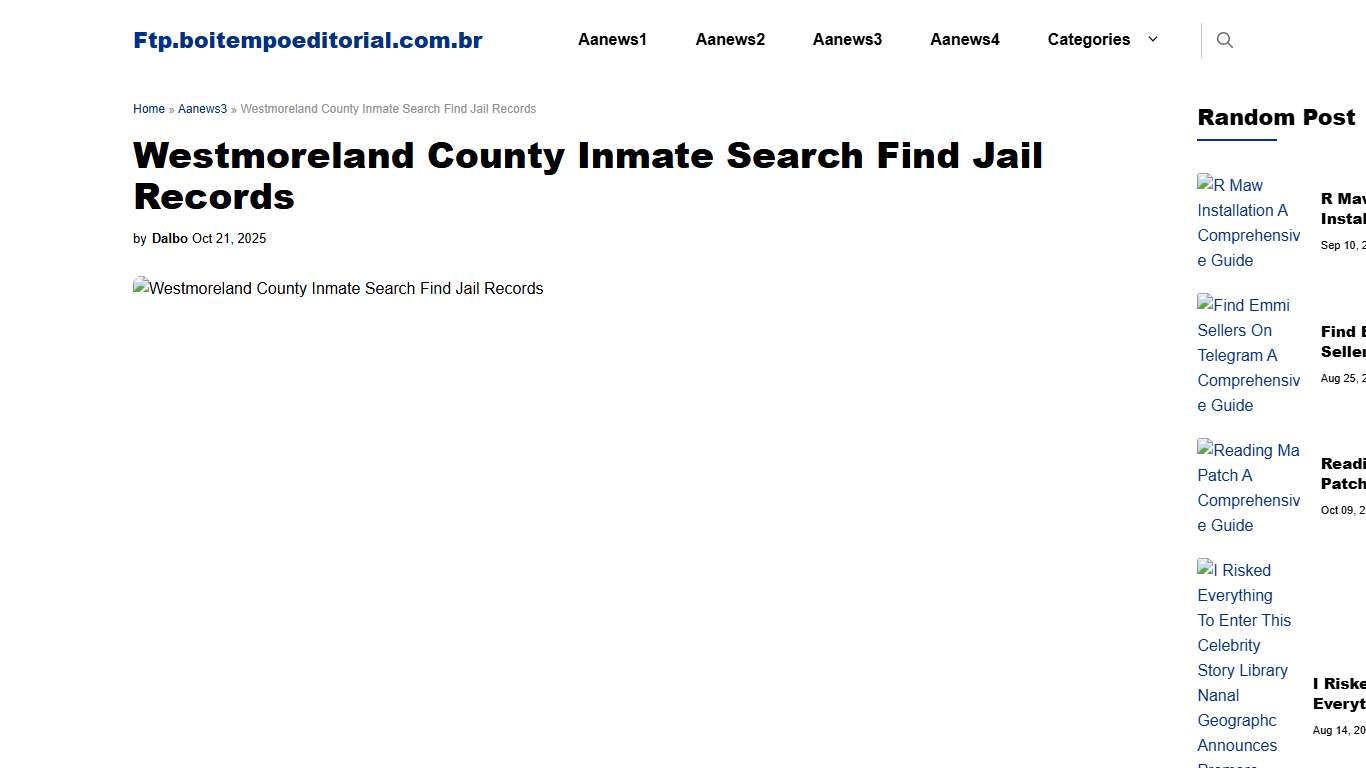 Westmoreland County Inmate Search Find Jail Records